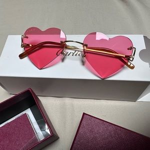Custom heart Cartier shades